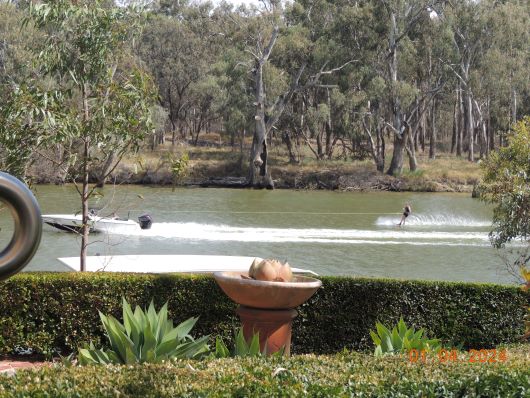 Waterski on Murray at Trentham Winery